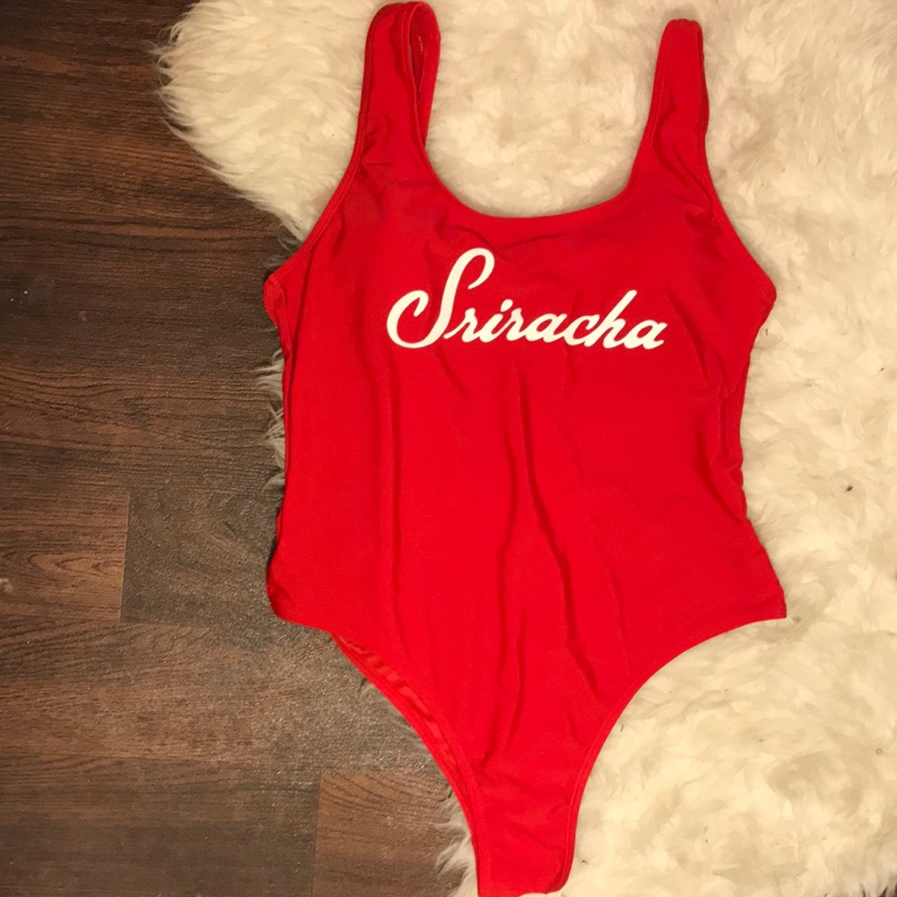 One piece bathing suit!